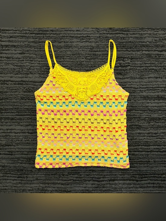 Free People Tops - Free People Rochelle Heartbeat Crochet Lace Camisole Tank Top